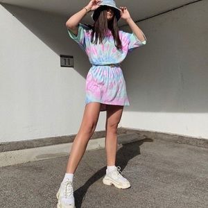 Tie Dye T-shirt Dress